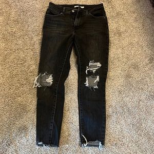 Levis 721 distressed jeans